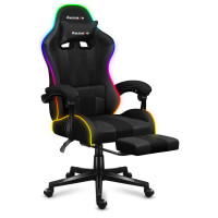 Крісло Huzaro Force 4.7 Black RGB тканина