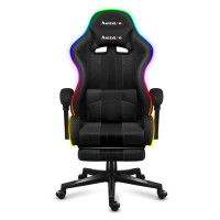 Крісло Huzaro Force 4.7 Black RGB тканина