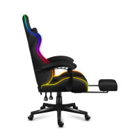 Крісло Huzaro Force 4.7 Black RGB тканина