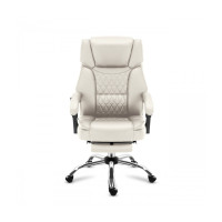 Крісло офісне з масажем Mark Adler Boss 6.0 Beige тканина