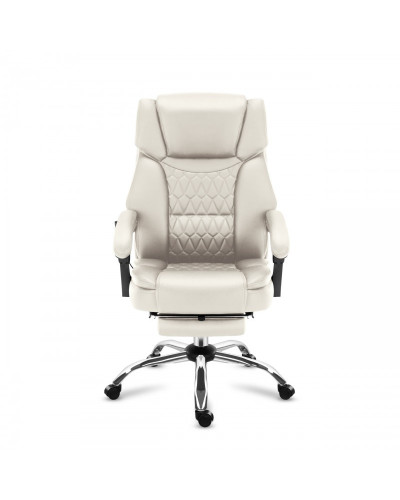 Крісло офісне з масажем Mark Adler Boss 6.0 Beige тканина