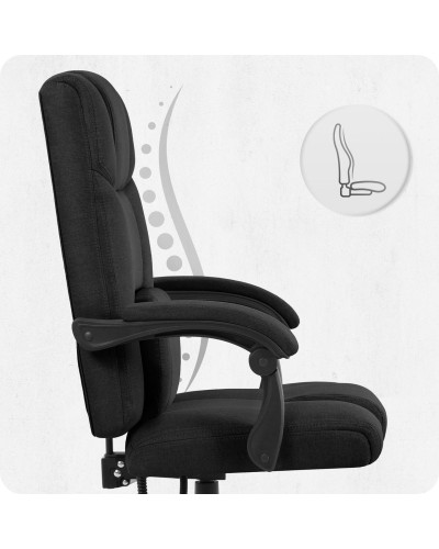 Крісло офісне Cabro C505 Black тканина