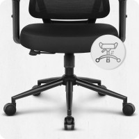 Крісло офісне Cabro C506 Black тканина