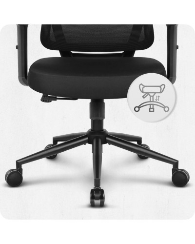Крісло офісне Cabro C506 Black тканина