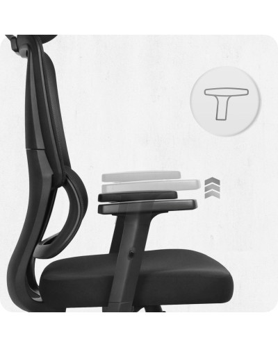 Крісло офісне Cabro C506 Black тканина