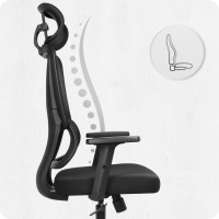 Крісло офісне Cabro C506 Black тканина