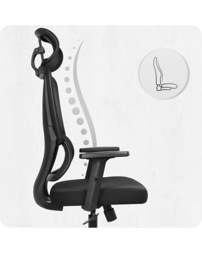 Крісло офісне Cabro C506 Black тканина