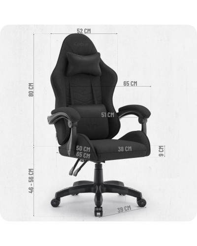 Крісло Cabro C500 Black тканина