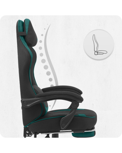 Крісло Cabro C504 Black-Green тканина