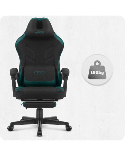 Крісло Cabro C504 Black-Green тканина