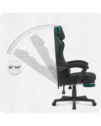 Крісло Cabro C504 Black-Green тканина