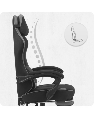 Крісло Cabro C504 Black-Grey тканина