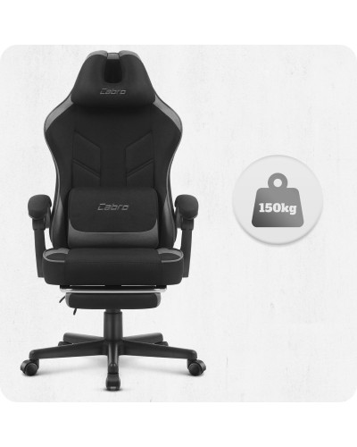 Крісло Cabro C504 Black-Grey тканина