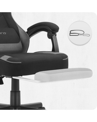 Крісло Cabro C504 Black-Grey тканина