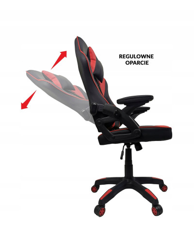 Крісло Kontrast Venos Black-Red