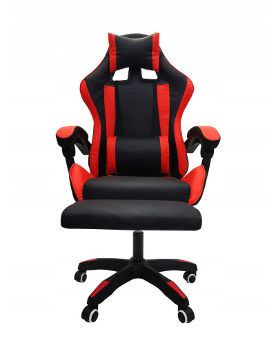 Комп'ютерне крісло Kontrast Viper Black-Red з функцією массажу