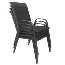Комплект садових меблів GardenLine Verona-4 Grey круглий стіл
