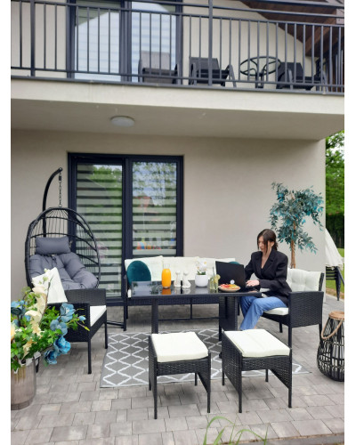 Комплект меблів GardenLine VADUZ чорний