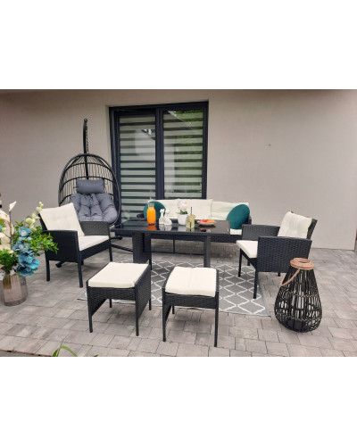 Комплект меблів GardenLine VADUZ чорний