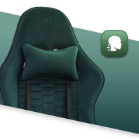 Комп'ютерне крісло Hell's HC-1000 Green (тканина)