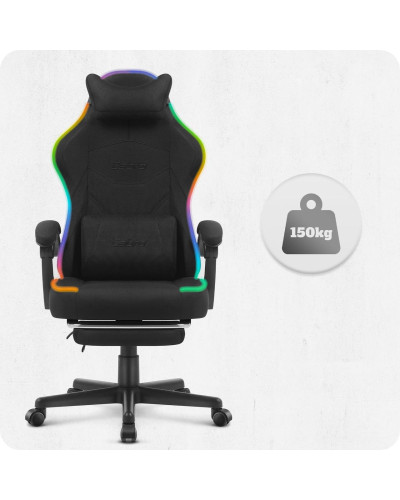 Крісло Cabro C502 LED Black тканина