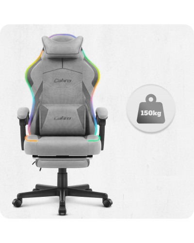 Крісло Cabro C502 LED Grey тканина