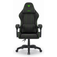 Комп'ютерне крісло Hell's HC-1014 Black-Green тканина
