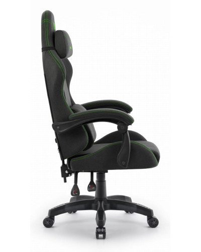 Комп'ютерне крісло Hell's HC-1014 Black-Green тканина