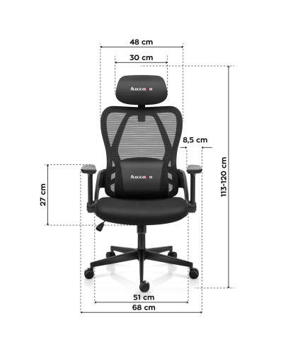 Крісло Huzaro Combat 2.7 Black