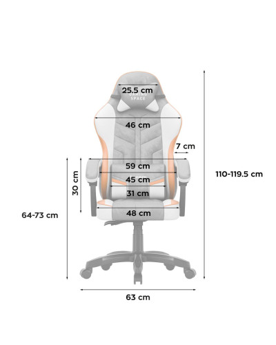 Комп'ютерне крісло Huzaro Force 2.7 Grey тканина