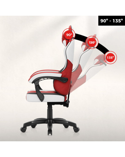 Комп'ютерне крісло Huzaro Force 2.7 Red тканина