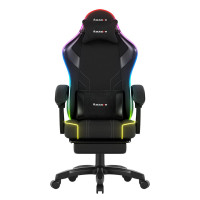 Комп'ютерне крісло Huzaro Force 3.7 RGB Black тканина