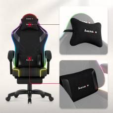 Комп'ютерне крісло Huzaro Force 3.7 RGB Black тканина