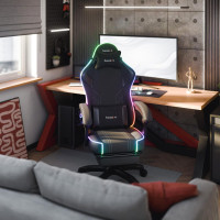 Комп'ютерне крісло Huzaro Force 3.7 RGB Black тканина