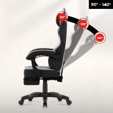 Комп'ютерне крісло Huzaro Force 3.7 Grey тканина