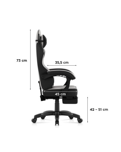 Комп'ютерне крісло Huzaro Force 3.7 Grey тканина