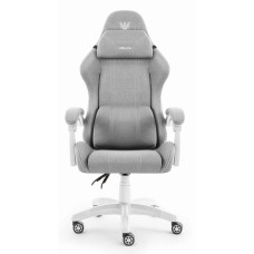 Комп'ютерне крісло Hell’s HC-1014 Grey-White тканина