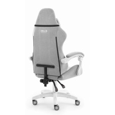 Комп'ютерне крісло Hell’s HC-1014 Grey-White тканина
