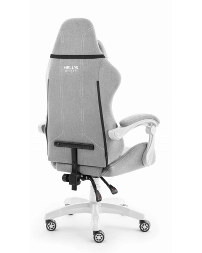 Комп'ютерне крісло Hell’s HC-1014 Grey-White тканина