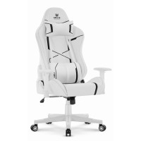 Комп’ютерне крісло Hell’s HC-2001 White-Black екошкіра