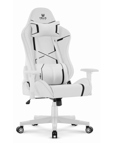 Комп’ютерне крісло Hell’s HC-2001 White-Black екошкіра