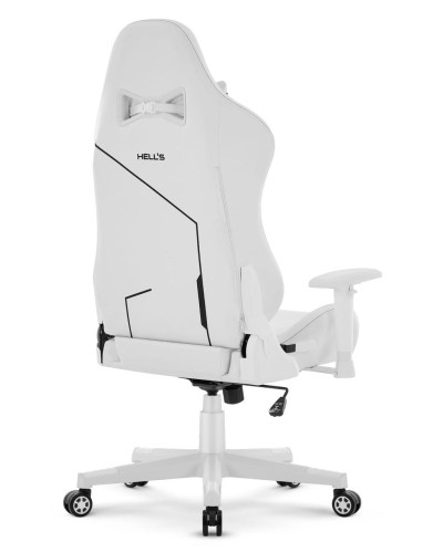 Комп’ютерне крісло Hell’s HC-2001 White-Black екошкіра