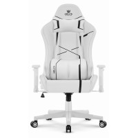 Комп’ютерне крісло Hell’s HC-2001 White-Black екошкіра