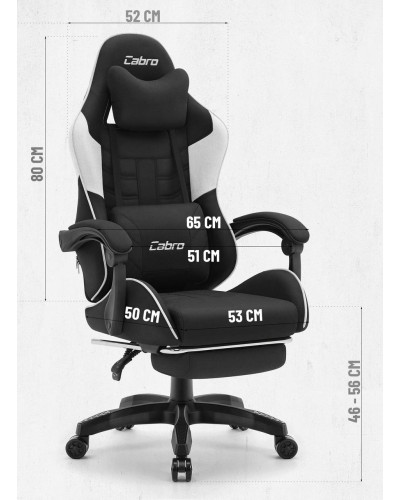 Крісло Cabro C501 Black-White тканина