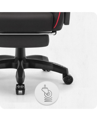 Крісло Cabro C501 Black-Red тканина