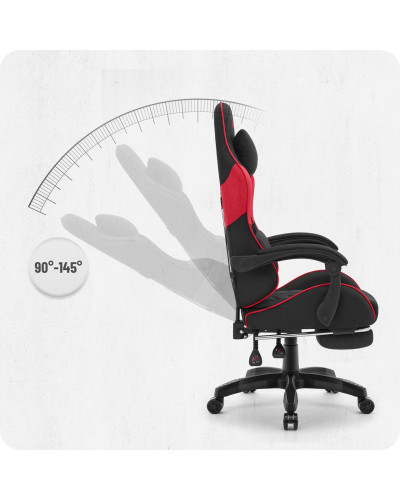 Крісло Cabro C501 Black-Red тканина