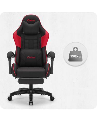 Крісло Cabro C501 Black-Red тканина