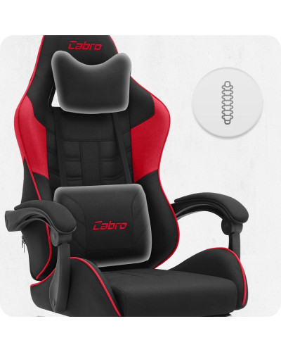 Крісло Cabro C501 Black-Red тканина