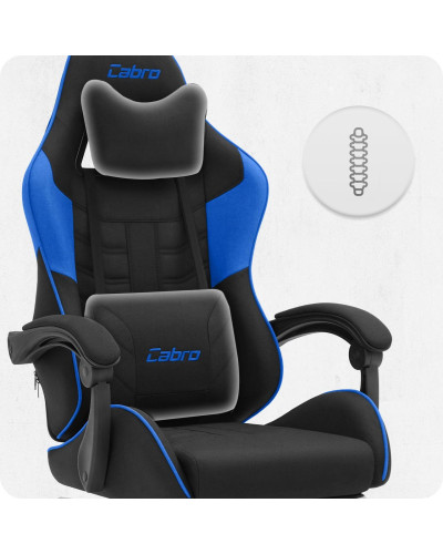 Крісло Cabro C501 Black-Blue тканина