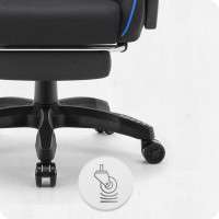 Крісло Cabro C501 Black-Blue тканина